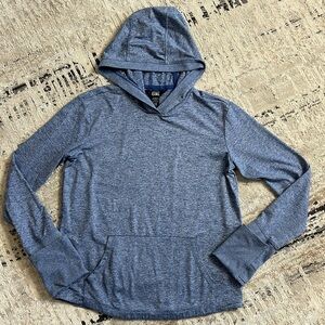 Athleta girl uptempo brushed hooded pullover with thumbholes